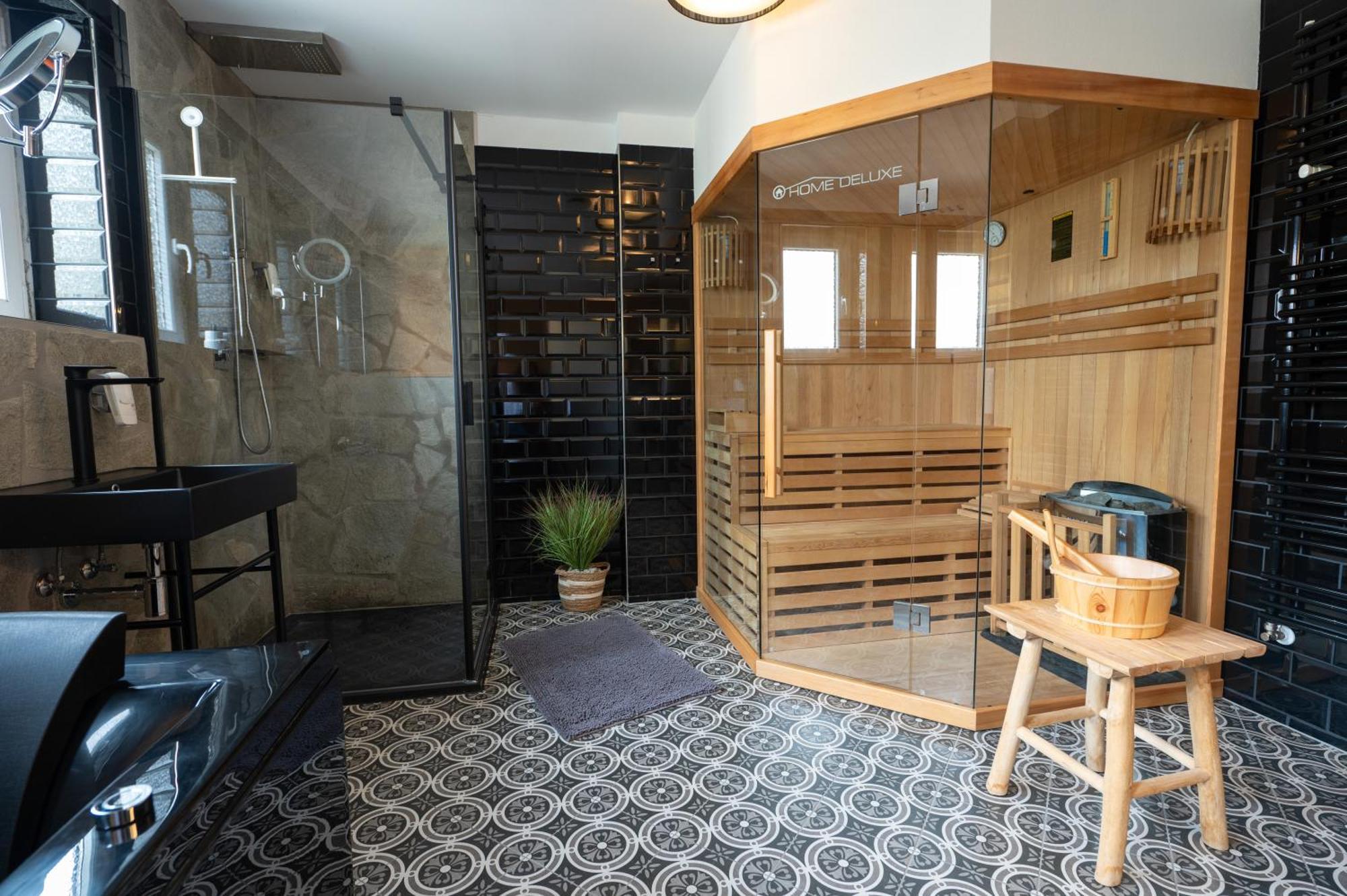 Sauna & Whirlpool - Alpenliebe Apartments 因泽尔 外观 照片